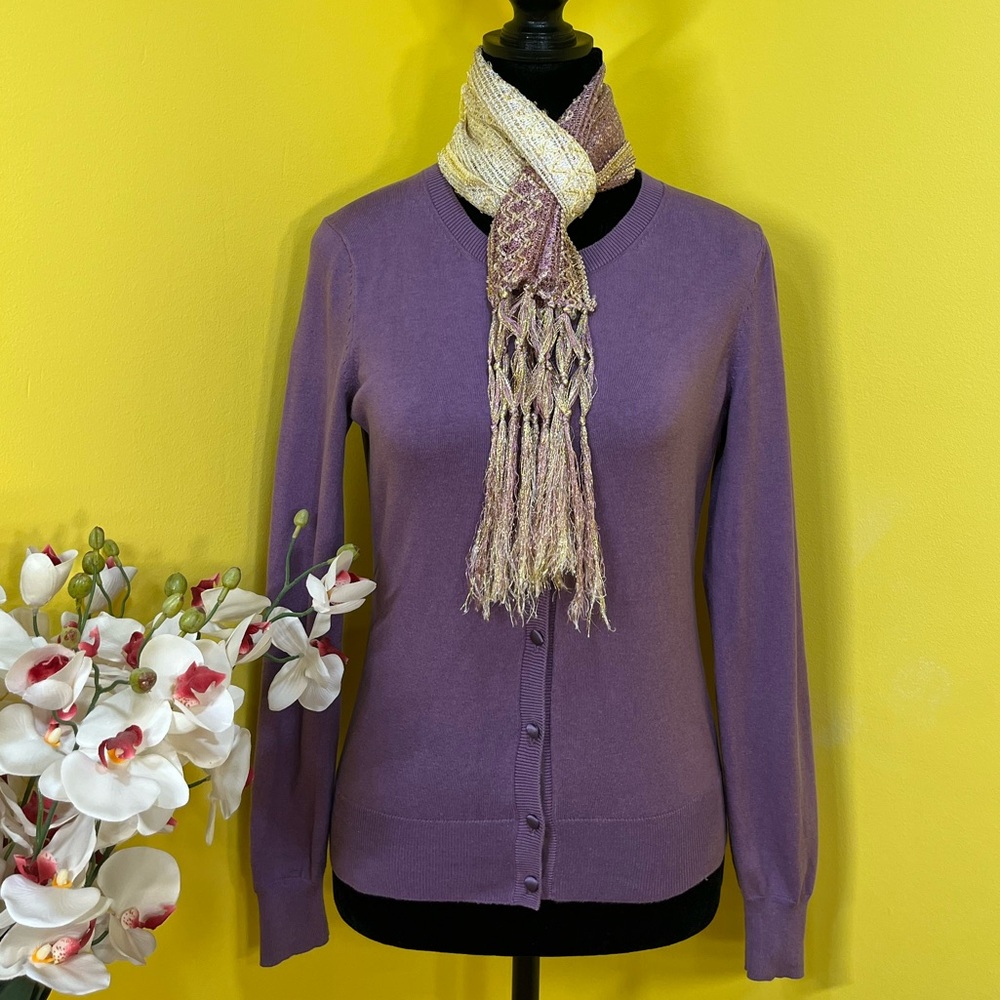 EUC Banana Republic Purple Cardigan Size Extra Small